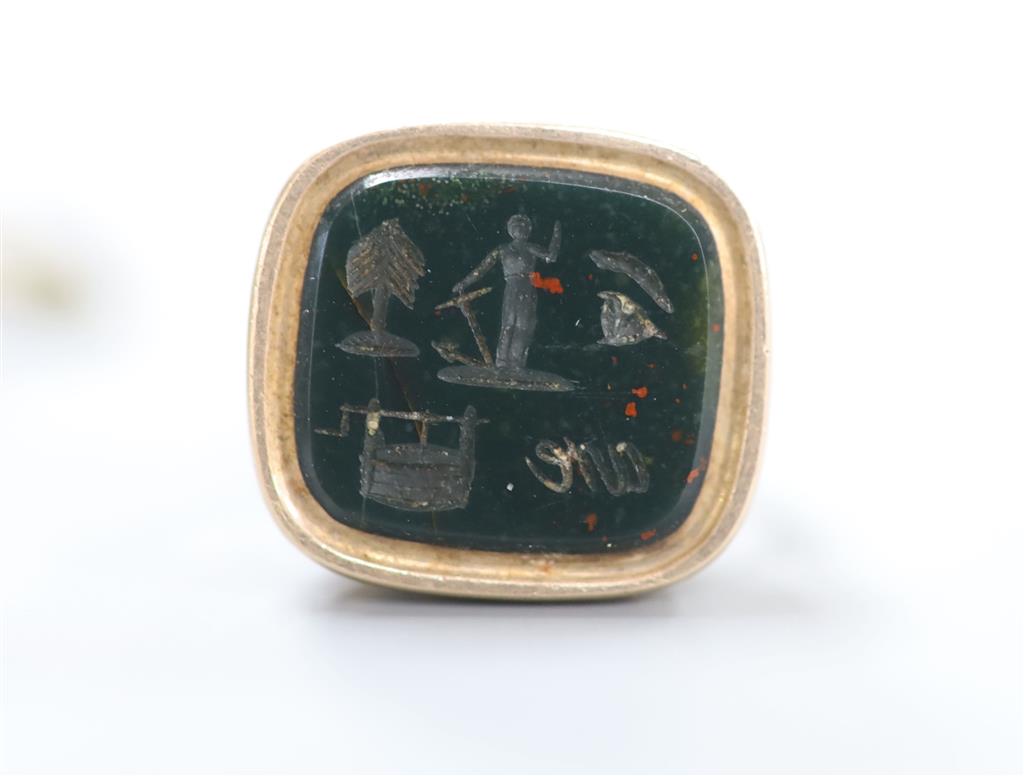 7 assorted fob seals.
